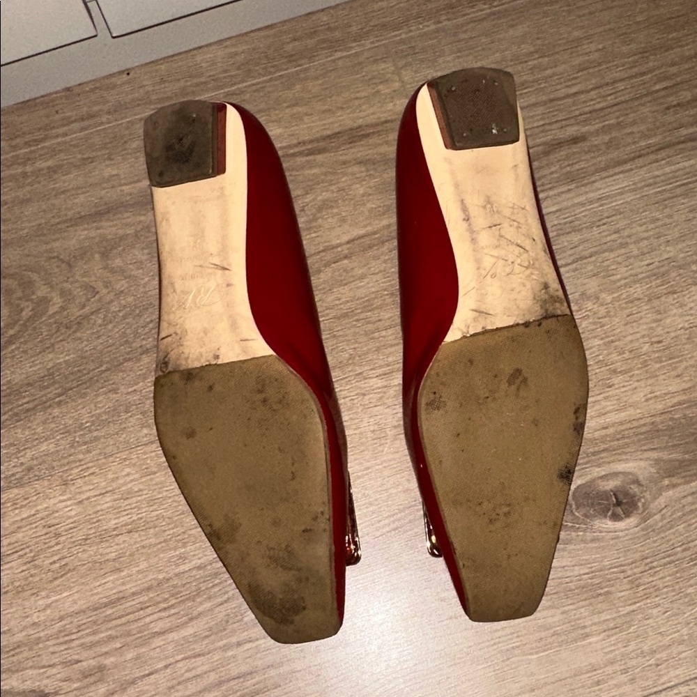 Authentic Roger Vivier Belle Vivier buckle patent leather ballet flats size 39 - Picture 11 of 12